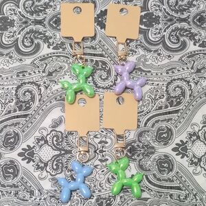 4/$20 NEW Set Of 4 Balloon Dog Keychain *BINI